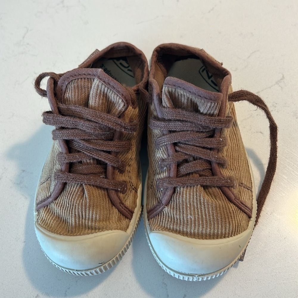 Keen Hope Santiago Kids Brown Corduroy Lace Up Sneakers Size 10